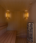 Sauna lamps SAWO LAMP AND LATTICE SET 914-VP, PINE