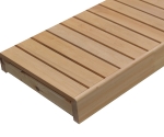 Modular elements for sauna bench PREMADE MODULE, ALDER, 140x600x1600-2400mm