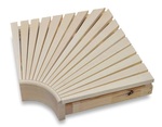 Modular elements for sauna bench CORNER MODULE, ASPEN, 400x400mm