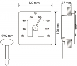 Fiber optic lighting for sauna Sauna thermo and hygrometers SOLO CARIITTI HYGROMETER SQ