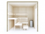 Build by yourself DIY Sauna Kits Sauna Cabin moduls COMPLETE BUILDING KIT - SAUNA OPTIMAL, ASPEN