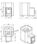 STOVEMAN Sauna Stoves SAUNA WOODBURNING STOVE STOVEMAN 16-LS STOVEMAN 16-LS SET