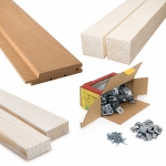 Sauna building kits 2 BUILDING KIT 2 - SAUNA OPTIMAL, ALDER