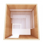 Sauna building kits 2 BUILDING KIT 2 - SAUNA OPTIMAL, ALDER