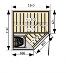 HARVIA Sauna Cabins SAUNA CABIN HARVIA SIRIUS HARVIA SIRIUS