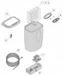 CONTROL PANEL FOR HARVIA MODERNA, ZSME-100-3 HARVIA MODERNA SPARE PARTS