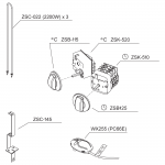 HARVIA CILINDRO 6.6kW TIMER KNOB, ZSB-125 HARVIA CILINDRO 6.6kW SPARE PARTS