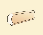 Frameworks, mouldings, architraves ANGLE MOULDINGS, 14 X 30 SI, THERMO ASPEN