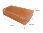 Salt bricks HIMALAYAN SALT POLISHED WITH NOTCH 200 x 100 x 50 mm