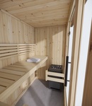 NEW PRODUCTS SAUNAINTER Sauna Cabins SAUNA CABIN 195x131, SAUNAINTER