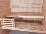 Modular elements for sauna bench Sauna building materials PREMADE MODULE, ALDER, 90x400x1800-2400mm