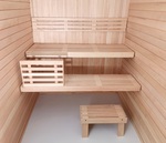 Modular elements for sauna bench Sauna building materials PREMADE MODULE, ALDER, 90x400x1800-2400mm