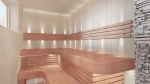 Modular elements for sauna bench MODULE END, ALDER, 600mm