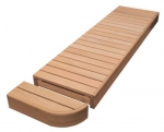 Modular elements for sauna bench MODULE END, ALDER, 600mm