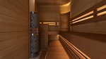 IKI Sauna heaters ELECTRIC SAUNA HEATER IKI WALL 7,6kW, WITH CONTROL UNIT WAVE COM4 IKI WALL