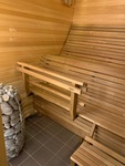 Modular sauna bench MODULAR SAUNA BENCH, ERGONOMIC, THERMO-ASPEN 2400mm MODULAR SAUNA BENCH, ERGONOMIC, THERMO-ASPEN