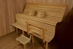 Modular sauna bench MODULAR SAUNA BENCH, ERGONOMIC, THERMO-ASPEN 2400mm MODULAR SAUNA BENCH, ERGONOMIC, THERMO-ASPEN