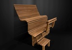 Modular sauna bench MODULAR SAUNA BENCH, STANDART, THERMO-ASPEN