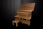 Modular sauna bench MODULAR SAUNA BENCH, STANDART, THERMO-ASPEN