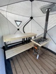 Modular elements for sauna bench SAUFLEX Mobile Saunas Sauna stool Modular sauna bench SAUFLEX DISASSEMBLABLE BENCH 900x450x660mm, PINE