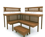 Modular sauna bench MODULAR SAUNA BENCH, OPTIMAL, THERMO-ASPEN, 1600x2200 MODULAR SAUNA BENCH, OPTIMAL, THERMO-ASPEN