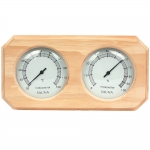 Sauna thermo and hygrometers SOLO THERMO-HYGROMETER 2, WHITE PINE