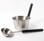 Sauna bucket and ladle sets CHRISTMAS OFFERS BLACK FRIDAY SAUNIA STAINLESS STEEL SET 4,0 L