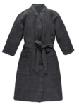 Банный текстиль Одежда для сауны БАННЫЙ ХАЛАТ KENNO BLACK&GREY, L/XL