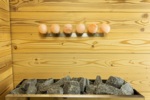Aroma sauna dispenser SAUFLEX SALT BALLS, 6 PIECES, WITH WALL MOUNT