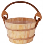 Sauna buckets, pails, basins SAWO WOODEN BUCKET 341-P 4L SAWO WOODEN BUCKET 4,0 L