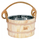 Sauna buckets, pails, basins SAWO WOODEN BUCKET WITH STAINLESS STEEL INSERT SAWO WOODEN BUCKET WITH STAINLESS STEEL INSERT