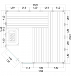 SENTIOTEC Sauna Cabins SAUNA CABIN KOMFORT CORNER LARGE SENTIOTEC KOMFORT