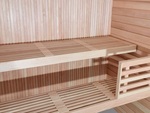 Modular elements for sauna bench Sauna building materials PREMADE MODULE, ALDER, 90x400x1800-2400mm