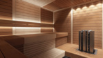 Sauna wall & ceiling materials THERMO-TREATED ASPEN GLUED WOOD LINING STS4 15x140x2100mm 6 PIECES THERMO-TREATED ASPEN GLUED WOOD LINING STS4 15x140x2100-2400mm 6 PIECES