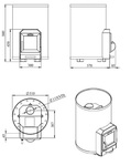 STOVEMAN Sauna Stoves SAUNA WOODBURNING STOVE STOVEMAN 20R HEAVY STOVEMAN 20R HEAVY