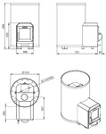 STOVEMAN Sauna Stoves SAUNA WOODBURNING STOVE STOVEMAN 20R-LS HEAVY STOVEMAN 20R-LS HEAVY