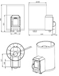 STOVEMAN Sauna Stoves SAUNA WOODBURNING STOVE STOVEMAN 13R-LS STOVEMAN 13R-LS