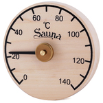 Sauna thermo and hygrometers SOLO SAWO ROUND THERMOMETER 100-TBA, ASPEN