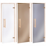 Doors for sauna AD NATURAL SAUNA DOOR, ASPEN, GRAY, 80x190cm AD NATURAL SAUNA DOORS