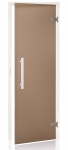 Doors for sauna SAUNA DOOR AD WHITE, ASPEN, TRANSPARENT MATTE, 70x190cm AD WHITE SAUNA DOORS MATTE